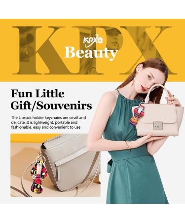 40Pcs Chapstick Holder Keychain with Metal Clip Cords - Lip Balm & Lipstick Tracker Safeguard - Buy Online on GoSupps.com