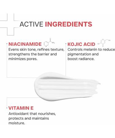 DERMATOUCH Clear and even facial cleanser with niacinamide vitamin E and kojic acid Daily Gentle Facial Cleanser for Tan Pigmentation Uneven Tone 70G - Buy Online on GoSupps.com