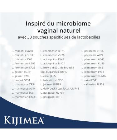 Kijimea FloraCare inspir par le microbiome vaginal naturel | 33 souches sp cifiques de lactobacilles une dose particuli rement lev e + vitamines B2 B3 B7 et zinc - 28 g lules 28 unit (Lot de 1) - Buy Online on GoSupps.com