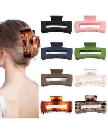 Large Hair Claw Clips, LetsFunny 8 Pack 4.13" Hair Clips for Thick Hair/Thin Hair, Strong Hold Nonslip Big Hair Clip Fashion Hair Styling Accessories Birthday Business Christmas Gifts for Women Girls Style B - Buy Online on GoSupps.com