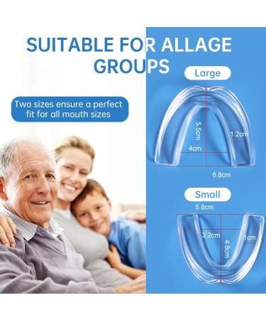 Leogony 6PCS Tooth Guard for Grinding Teeth at Night Bruxism Mouth Guard Night for Adults & Kids Reusable Mouthguard for Sleeping - Buy Online on GoSupps.com