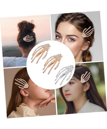 Beaupretty Halloween hairpin Halloween hair clip Hands Bone Hair Clips Skeleton Hair Barrette hair barrettes for women halloween skeleton Shaped hairpins bride rhinestones Harajuku Hair - Buy Online on GoSupps.com