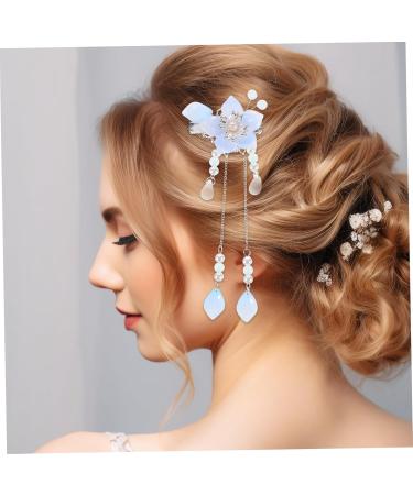 Healeved 1 Pair Antique Pair Clip Flower Barrettes Vintage Hair Clips Hairpins Flower Hair Barrettes Hair Accessories for Women Retro Hair Clips Hanfu Hair Accessories Tassel Hairpins - Buy Online on GoSupps.com