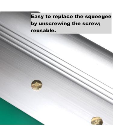 10 Inch Screen Printing Ink Squeegee with Aluminum Handle 75 Durometer Flat Squeegee for DIY Hand Printing Flat Patterns - Buy Online on GoSupps.com