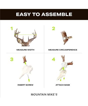 Mountain Mike's Reproductions Skull Master - Universal Antler Mounting Kit - European-Style - Fits Most Antlers - White Natural - Buy Online on GoSupps.com