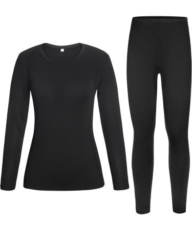 Roadbox Women's Thermal Underwear Set - Warm Functional Winter Gear for Skiing & Motorcycling - M Black - Buy Online on GoSupps.com