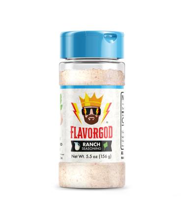 Ranch Seasoning Mix by Flavor God - Premium All Natural & Healthy Spice Blend for Chicken, Pizza, Salads & Vegetables - Kosher, Low Sodium, Vegan & Keto Friendly