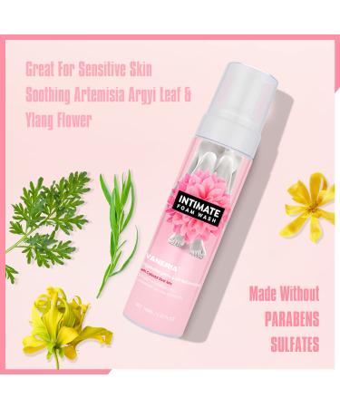 VANERIA Feminine Intimate Vaginal Wash - All Natural Moisturizing Odor-Control pH Balancing - 190ml - Mothers Day Gift for Mom - Buy Online on GoSupps.com