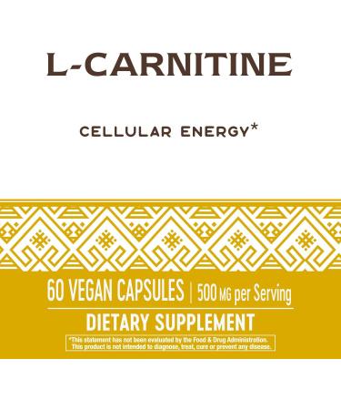 Nature's Way L-Carnitine 500mg 60 VCaps - Premium Quality, 60 Count - Buy Online on GoSupps.com