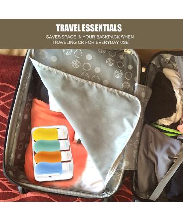 Silicone Travel Bottles Set - 17 Pack Travel Size Containers for Cosmetics - Empty Refillable Travel Bottles - Buy Online on GoSupps.com