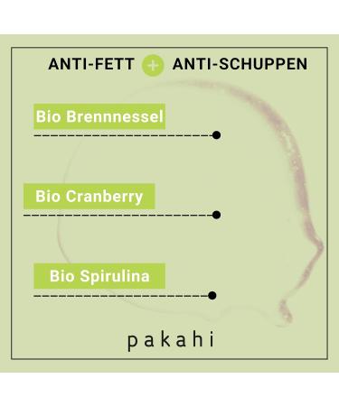 Pakahi Natural Cosmetics Organic antidandruff shampoo Shaka for oily hair lemon mojito scent sensitive and itchy scalp vegan and not tested on animals 200 ml - Buy Online on GoSupps.com