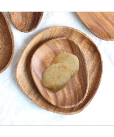 Breakfast Tray Wooden Tableware Display Plate Solid Wood Food Plate Kitchenware (Color : 3) - Buy Online on GoSupps.com