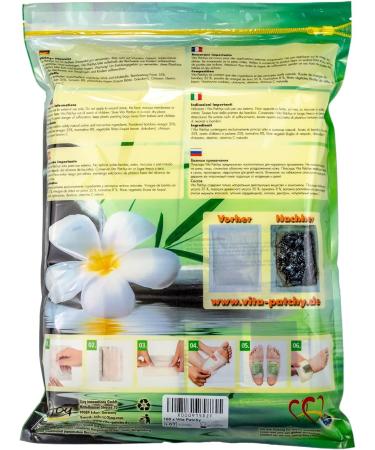 100 x Vita Patchy Vital Plaster Gold - High-Quality Tourmaline Foot Pads & Bamboo Plaster - Best International Shipping - Buy Online on GoSupps.com