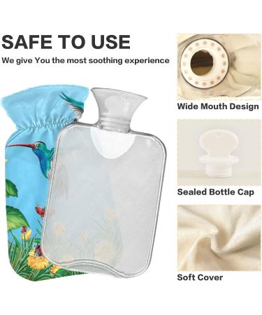 Colibri Sunflower Motif Heat Bottle | BPA-Free 2L Large Hot Water Bag for Pain Relief & Heat Therapy - Buy Online on GoSupps.com