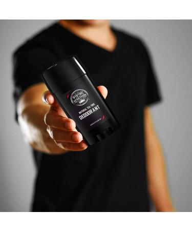 Aluminum-Free Natural Deodorant for Men - Tea Tree Odor Protection 2-Pack 2.65oz - Buy Online on GoSupps.com