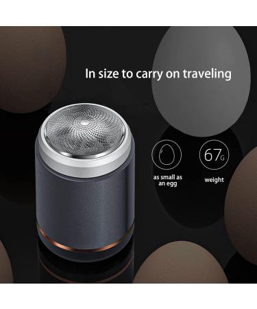IVYARD Mini Electric Shaver - Portable One-Button Razor for Men Pocket Size Travel Shaver Ideal for Face Black - Buy Online on GoSupps.com