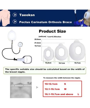 Vacuum Bell Pectus Excavatum - Physical Correction Pectus Excavatum Orthosis Brace Real-Time Pressure Gauge Monitoring(Medium) - Buy Online on GoSupps.com