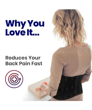Lower Back Brace Support | Breathable Lumbar Belt for Sciatica & Herniated Disc Pain Relief | Adjustable Support for Heavy Lifting & Scoliosis | Medium Size - Buy Online on GoSupps.com