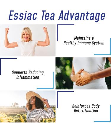 Essiac Tea Advantage 180 Capsules 900mg - Herbal Supplement and Immune Booster - Buy Online on GoSupps.com