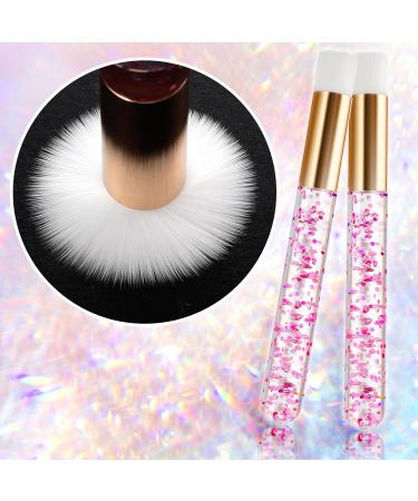 20 Pink Lash Shampoo Brushes - Glitter Crystal Eyelash Extension Cleaning Brushes for Makeup & Skin Care - Buy Online on GoSupps.com