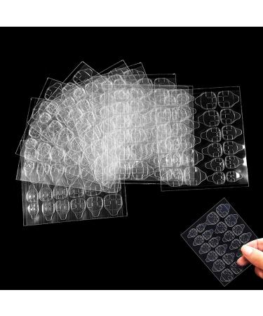 360 Pcs Nail Tabs Transparent Nail Glue Double Sided Self Adhesive Tapes Clear DIY Manicure Decoration Set B