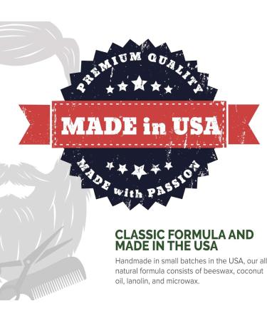 Lucky Franc's Unscented Mustache Wax - Strong Hold Men's Styling Wax - 2 Ounces - Buy Online on GoSupps.com