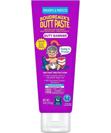 Boudreaux's Butt Paste 4oz Tube - Butt Barrier Ointment for Rash Prevention - Buy Online on GoSupps.com