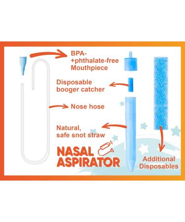 Knoxzy Baby Nasal Aspirator with 9 Hygiene Filters - Gentle & Effective Relief - Buy Online on GoSupps.com
