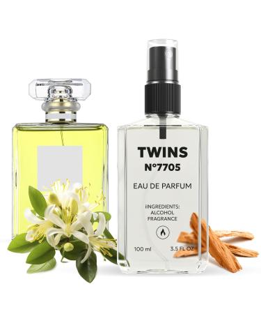 TWINS Impression of Number 19 | Perfume for Women Eau de Parfum | No.7705 | 3.4 Fl Oz / 100 ml Chanel 19 Impression