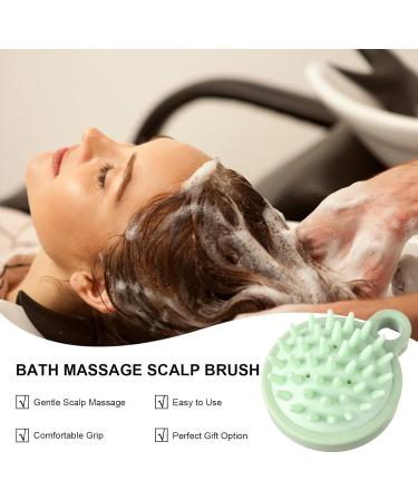Shampoo Massage Brush | Wet & Dry Scalp Washer | Silicone Bristle Head Massager | Relaxation & Stress Relief | Shower Accessories for Men - Buy Online on GoSupps.com