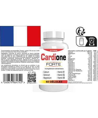  FYRON Cardione Forte Pack of 5 packs of 300 capsules (5 x 60 capsules) - Buy Online on GoSupps.com
