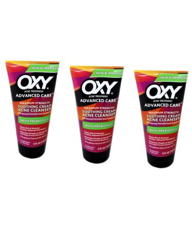 Oxy Acne Cleanser Maximum Strength 5.75 Fl Oz (Pack of 3) Unscented 5.75 Fl Oz (Pack of 3)