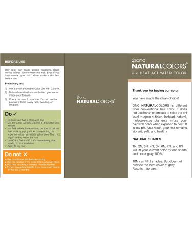 ONC NaturalColors Healthier Permanent Hair Color 1N Black 120 ml (4 fl. oz.) 1 Application - Buy Online on GoSupps.com