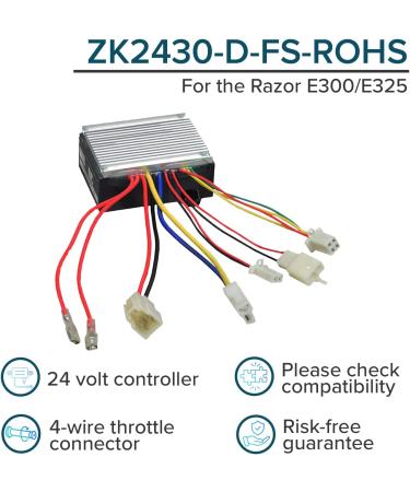 AlveyTech ZK2430-D-FS Control Module for Razor MX350/MX400 (V33+) - Replacement Controller for Electric Scooters & Dirt Bikes - Buy Online on GoSupps.com