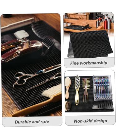 Angoily Anti Skid Hairdressing Mat - Premium Barber Service Cushion for Clippers & Scissors Storage | Durable Styling Tools Pad - Buy Online on GoSupps.com