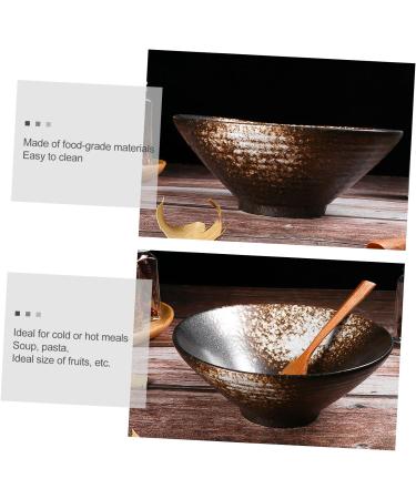Zerodeko 2pcs Ramen Bowl Japanese Noodles Spaghetti Container Japanese Soup Bowl Bowls Chinese Bowl Japanese Noodle Bowl Food Serving Bowl Food Containers Soup Mug Ceramics 20X8CMx2pcs Whitex2pcs - Buy Online on GoSupps.com