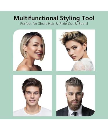 SHOW 3/10 inch Small Flat Iron for Short Hair - Ceramic Tourmaline Mini Hair Straightener - Dual Voltage - Adjustable Temperature - Auto Shut Off - Green - Buy Online on GoSupps.com