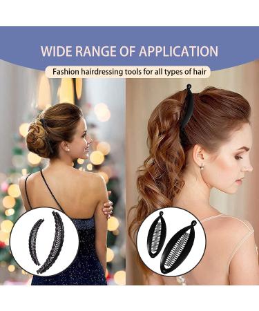4Pcs Vintage Banana Clip Fishtail Hair Combs for Thick Curly Hair - Hair Accessories for Women - Buy Online on GoSupps.com