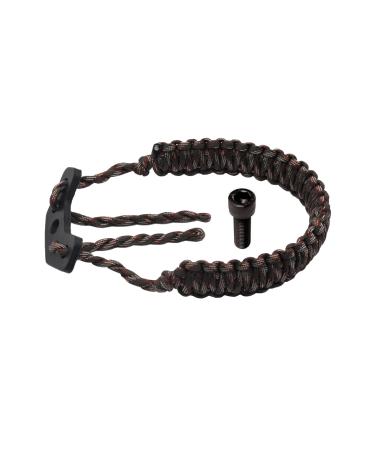 HZUTUZH 250 Paracord Bow Archery Wrist Sling - Multi Functional Survival Compound Wrist Sling for Hunting & Shooting - No Stabilizer Needed-Successive Length 20 Feet Big Wood Camo