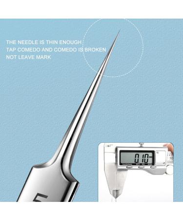 Professional Stainless Steel Blackhead Tweezers & Pimple Popper Tool Kit - Effective Comedo Extractors for Clear Skin - Buy Online on GoSupps.com