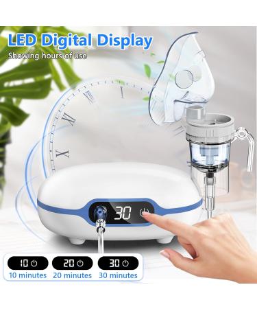Sentasi Inhalation Device for Adults & Children - Silent Electric Inhalator for Cough & Asthma Treatment at Home - Digital Display Compressor with Mouthpiece & Hose - Buy Online on GoSupps.com