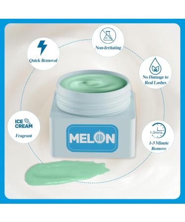 KevKev Lash Remover for Extensions | 10ml Melon Flavor Glue Remover Kit | Low Irritation Quick Dissolve | Professional Use Only - Buy Online on GoSupps.com