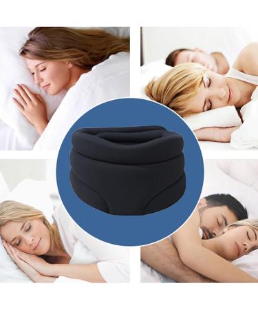 Okiio Cervicorrect Neck Support for Sleep Apnea - CO Lab Certified Neck Pain Relief & Snoring Prevention - Perfect Fit for Men - Classic Black - Buy Online on GoSupps.com