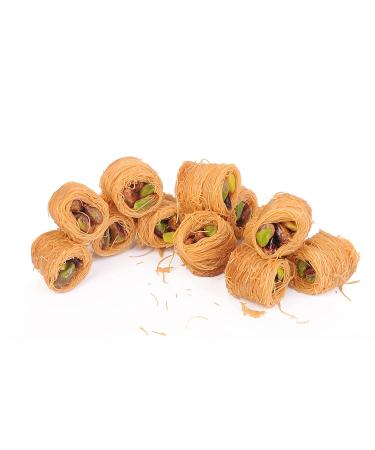 Premium Assorted Baklava Pastry Dessert Gift Tin Box 500g - Handmade Bite Size Baklawa Sweets with Pistachios, Almonds, Walnuts, Cashews, and Hazelnuts - Festive Holiday Gift for Christmas (32 pcs) - Buy Online on GoSupps.com