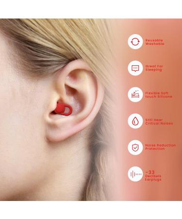 Silicone Ear Plugs for Sleep - 16 Ear Tips, 2 Travel Boxes - 33dB Noise Cancelling - Buy Online on GoSupps.com