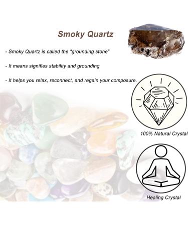 Large Smoky Quartz Raw Crystals 1.25-2.0 - Natural Rough Stones for Healing, Tumbling, Cabbing - Wicca & Reiki Energy - Buy Online on GoSupps.com