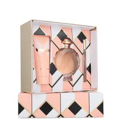 Paco Rabanne Olympea 3-Piece Set for Women (2.7 Oz Eau De Parfum Spray + 3.4 Oz Body Lotion + 0.33 Oz Eau De Parfum Travel Spray) 2.15 Fl Oz (Pack of 3) - Buy Online on GoSupps.com