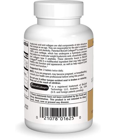 Source Naturals Skin Eternal Hyaluronic Acid 50 mg - 60 Tablets for Youthful Skin - Buy Online on GoSupps.com