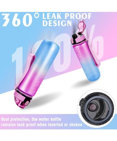 Buy Aoprel 1L Leak-Proof Sports Water Bottle with Filter - Ideal for Families Schools Offices and Outdoor Activities - Red-Blue Gradient - Buy Online on GoSupps.com