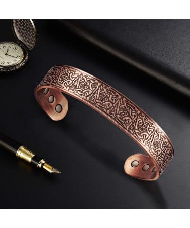 Buy Generic Magix 17.8 cm Magnetic Copper Bracelets for Men - 8 Magnets - Perfect Gift for Fathers & Husbands - Shop Internationally - Buy Online on GoSupps.com